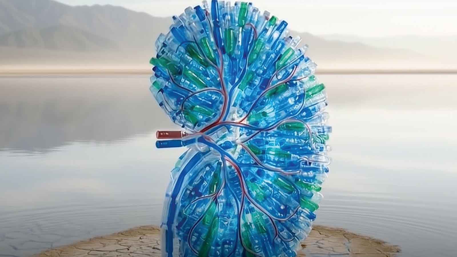 Türk Böbrek Vakfı'ndan Dünya Böbrek Günü'nde Çarpıcı Farkındalık Etkinliği 1800 Pet Şişeden Dev Böbrek Maketi (2)